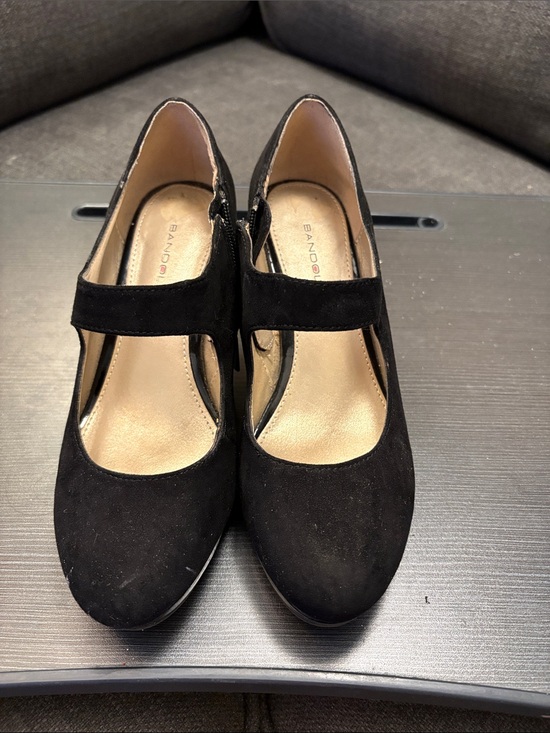 Bandolino Shoes - Bandolino Black Suede Mary Jane Heels